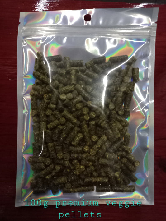 500g Premium Veggie Pellets for Shrimp & Herbivore Fish